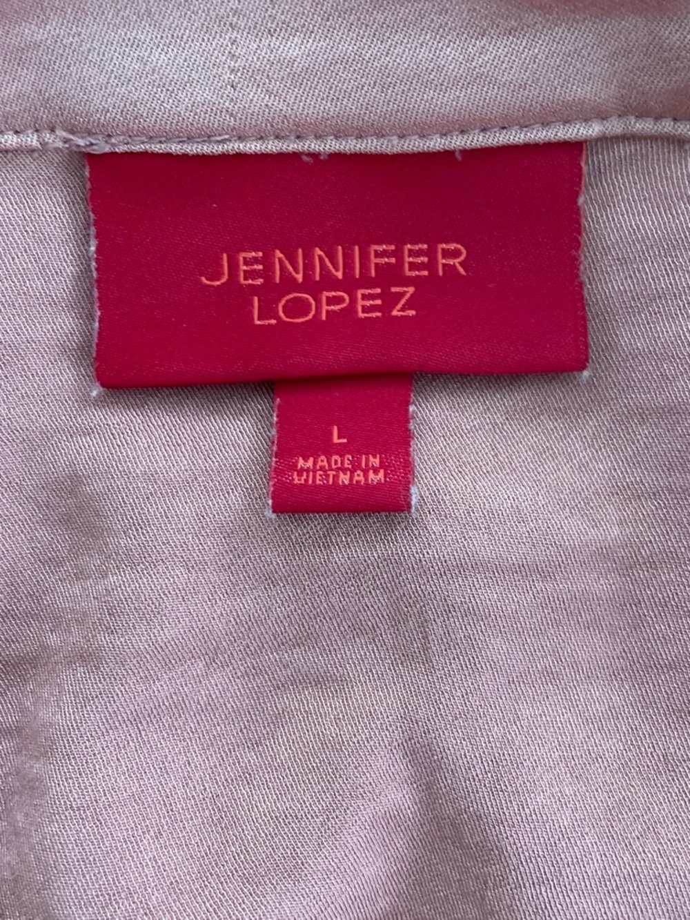 Jennifer Lopez Coral Pink Jumpsuit with Tie Waist - Picture 4 of 8